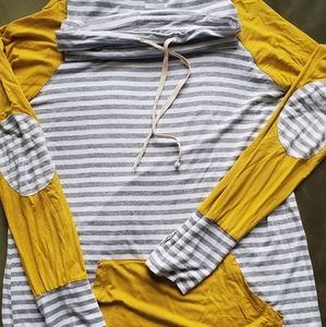 Lightweight cowlneck hoodie